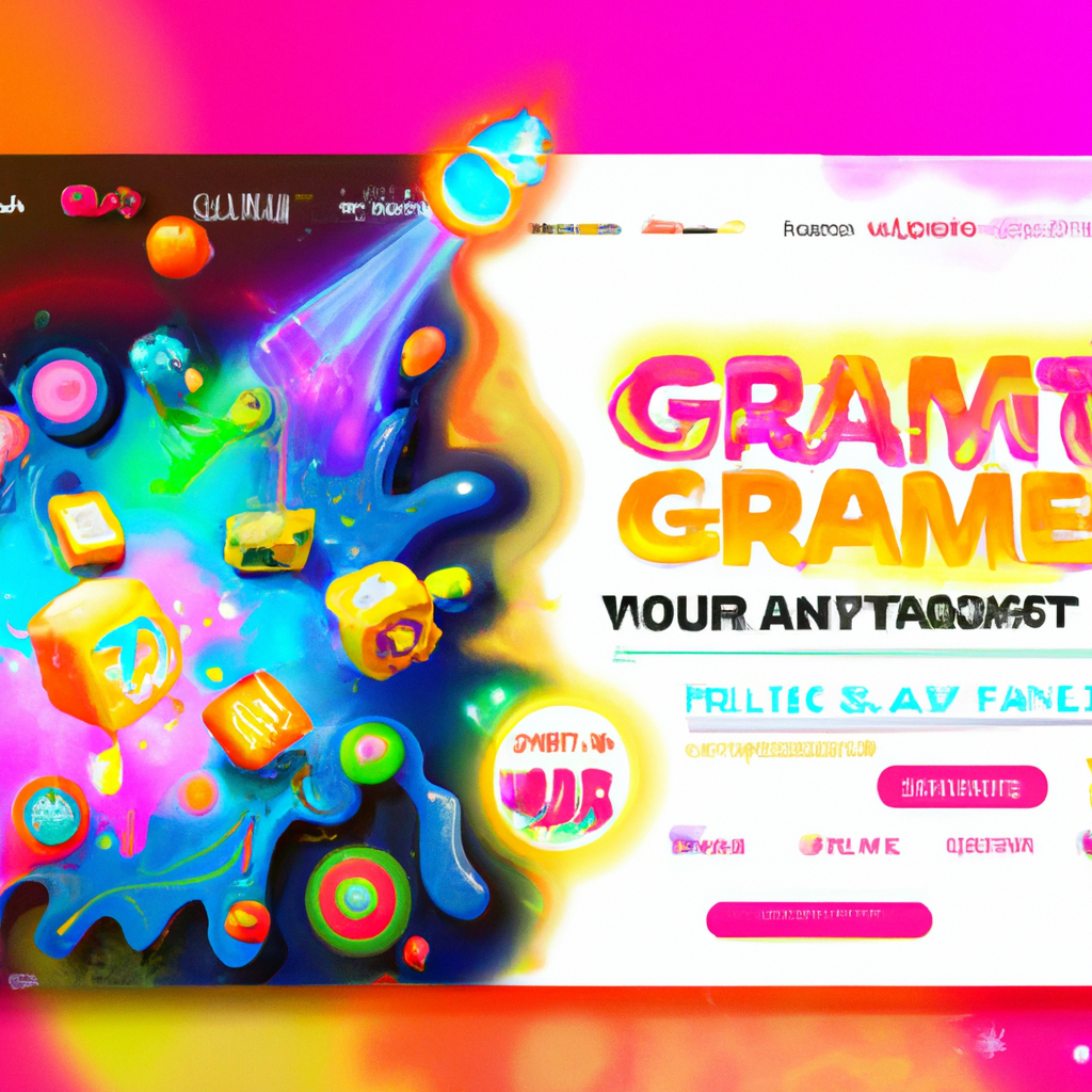 Gameplay screenshot: neon platformer